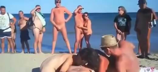 Beach sex party