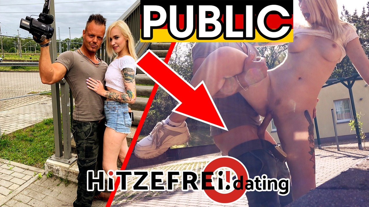 HITZEFREI.dating CAUGHT by POLICE: Blonde Teen Fucked PUBLIC