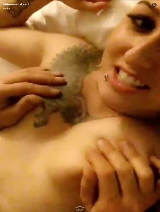 Turkish Slut Muenevver Snapchat Cumpilation