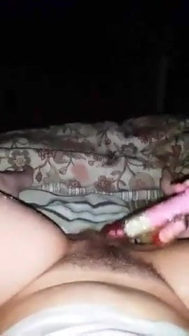 chubby girl at night after 2 weeks without masturbation