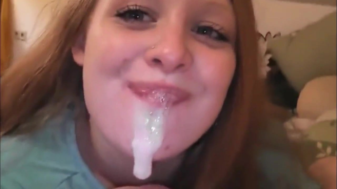 Hot Cumshot in Mouth Compilation. Girls swallowing cum