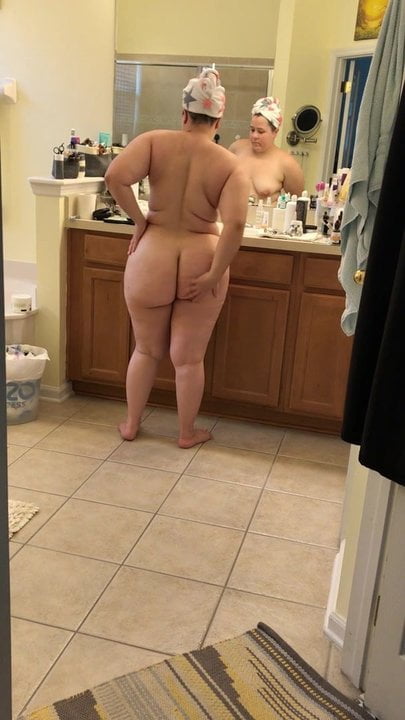 Spy my fat ass wife putting on lotion