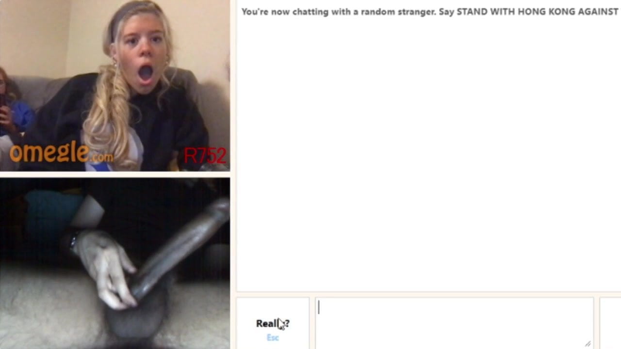 Huge cock reaction omegle