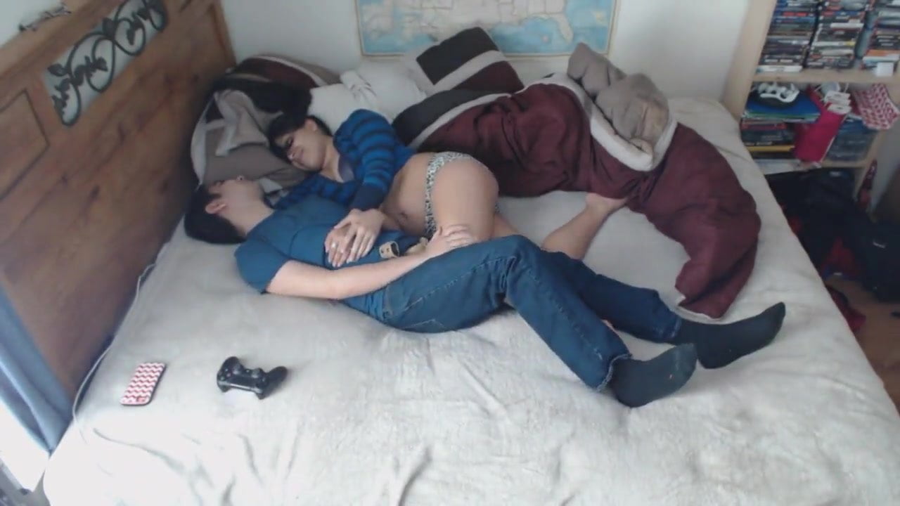 Sexy and cute college lovers getting fucked