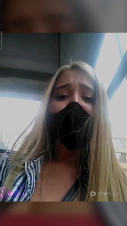 Sara has fun on the Bus and public live sex with big squirting