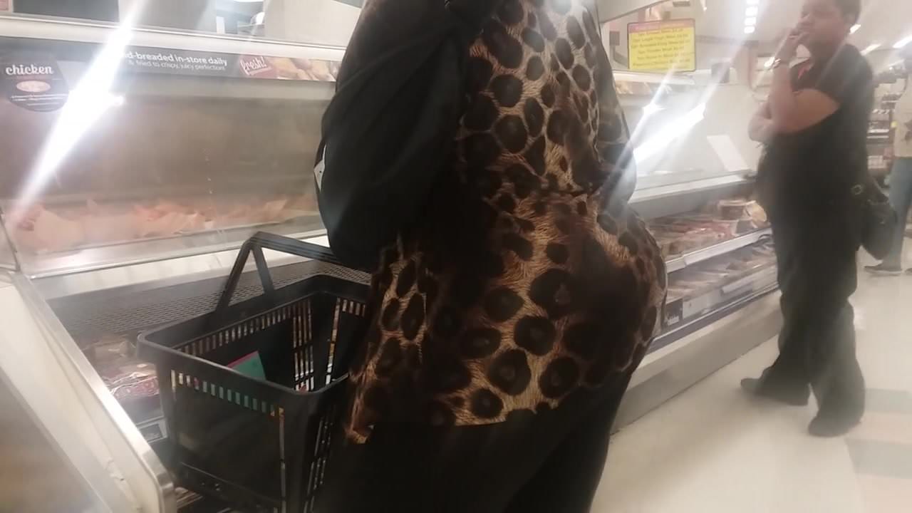 Big Ass Black Granny In Brown Pants