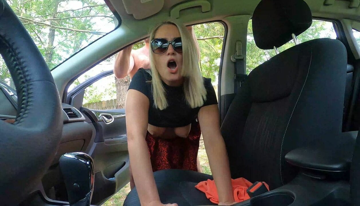 Cute wife goes dogging and fucks a stranger