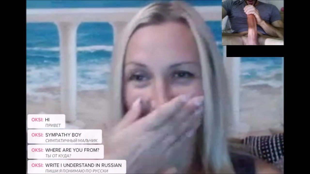ChatRoulette - Russian Girls Big Cock Reactions 11