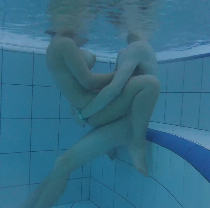 Teen 18+ couple is having sex underwater! Big tits meet big dick! The water is warm and they are so horny!!!