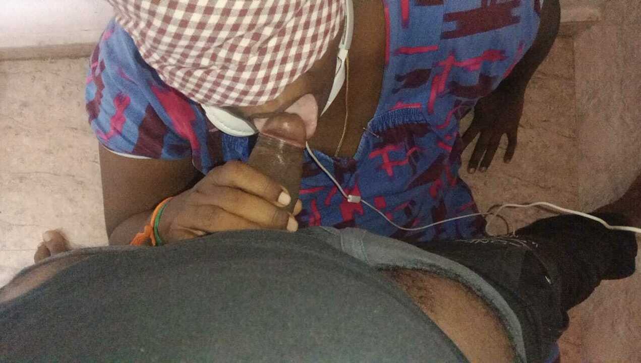 My Tamil wife rubbing my penis in her mouth