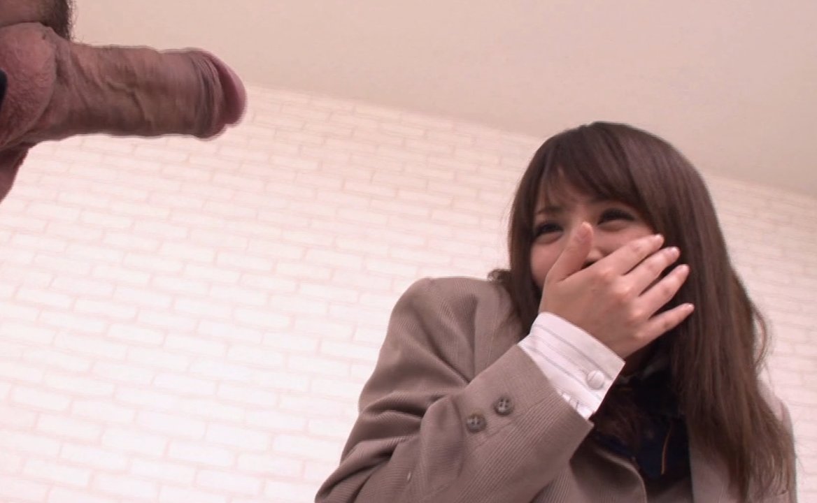 Japanese innocent Teacher has seen such a big penis for the first time... and gets fucked directly