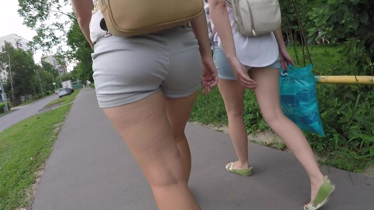 Big ass in shorts Hidden Camera