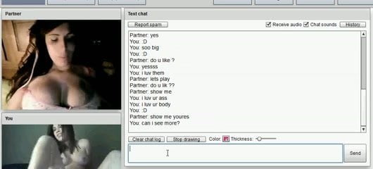 horny portoguese teen play with fake girl on chatroulette