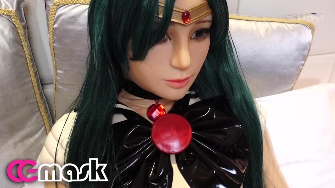 Sailormoon latex doll bondage cosplay