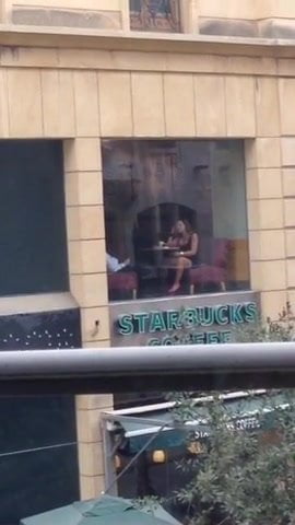 Lebanese lady fingering her self in public