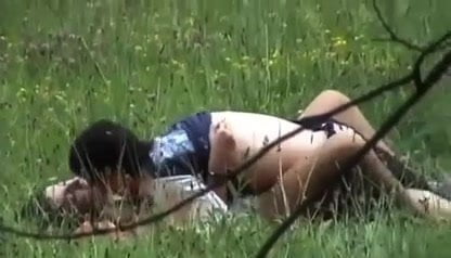 young teen couple outdoor fuck on hidden cam part 2