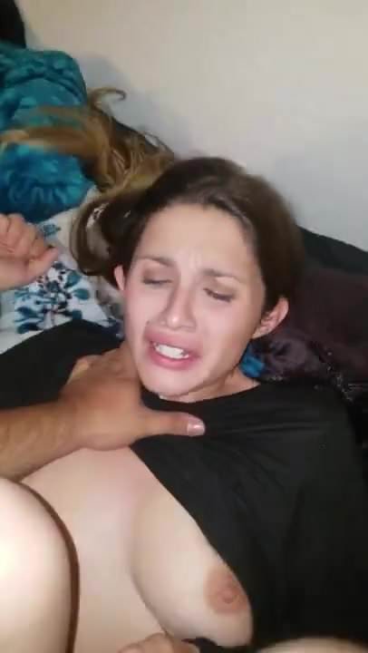 My cute ass HALF mexican white brunette takes dick on a cold