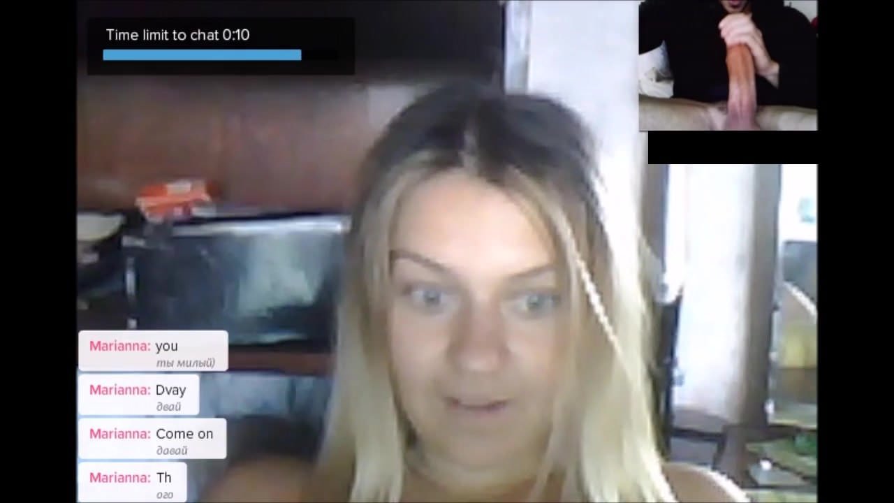 ChatRoulette - Russian Girls Big Cock Reactions 4