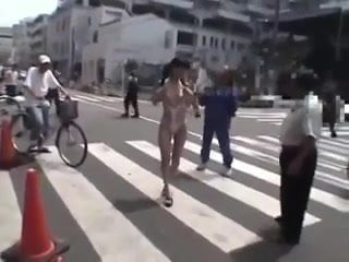 Japanese Teen in public drives old man crazy