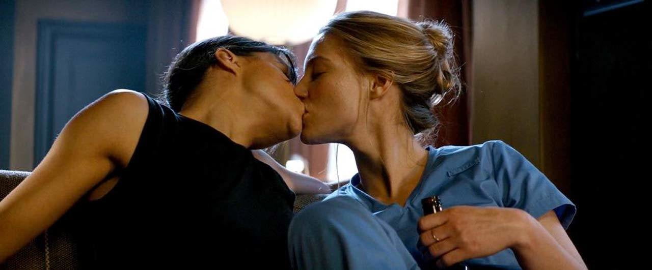 Michelle Rodriguez Lesbian Kiss on ScandalPlanet.Com