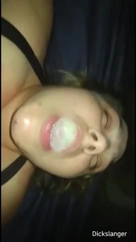 BBW Sucks Off BBC And Jerks Massive Cum Load Into Her Mouth